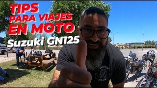 Viajar en moto de baja cilindrada (Suzuki GN 125)