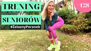 Trening dla SENIORÓW, OTYŁYCH, POCZĄTKUJĄCH | #ŻelaznyPoranek #128 | Ola Żelazo