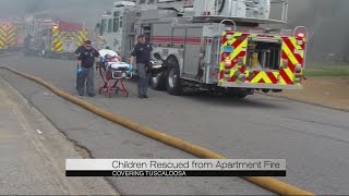 Children rescued from apartment fire