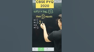 Q) If 𝑦=log_𝑒 (𝑥^2/𝑒^2 ), then (𝑑^2 𝑦)/(𝑑𝑥^2 ) #cbse2026 #maths #cbse #class12maths #cbse