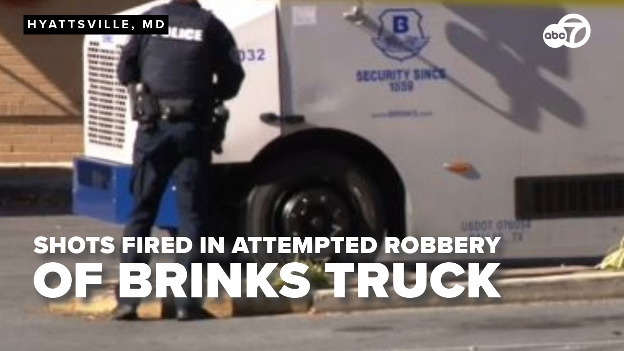Shots fired in attempted robbery of Brinks truck in Hyattsville - YouTube