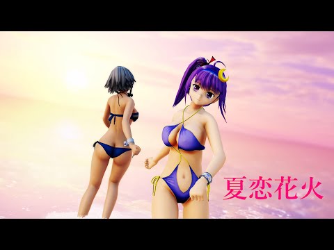 【東方MMD】シャノ(40㍍)　夏恋花火 /Summer Love Fireworks【十六夜咲夜/パチュリー】4k/60fps