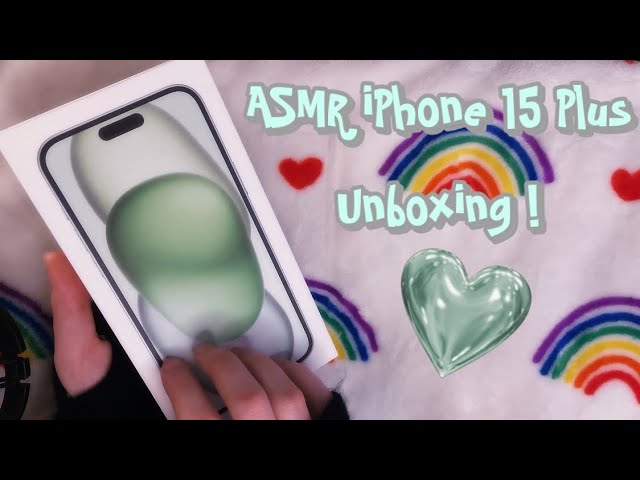 ASMR iPhone 15 Plus Unboxing! (Tapping & Scratching)