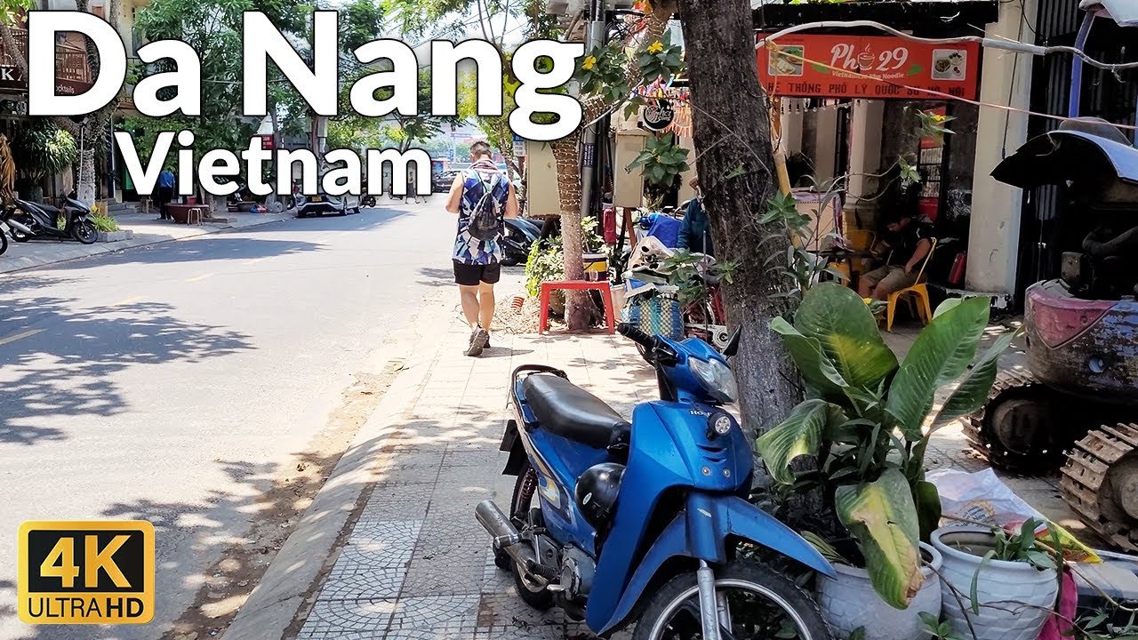 Walking in Da Nang, Vietnam: Walking Tour of City's Busy Streets in 2023(4K Ultra HD)