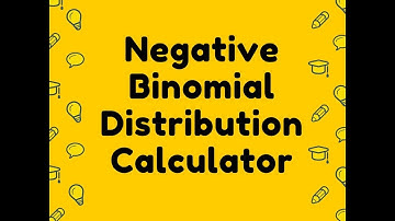 Negative Binomial Distribution Calculator