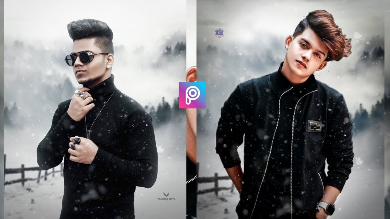 Riyaz PicsArt Snowfall Winter Photo Editing Tutorial in Picsart Step by Step - Sameer Editz