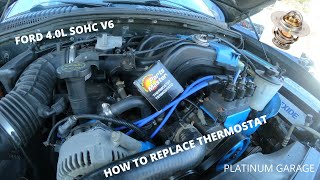 How To Replace the Thermostat Not Housing - 2002-2010 Ford Explorer 4 0L V6 SOHC