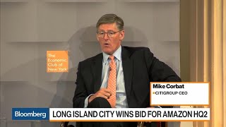 Citigroup Isn't Changing New York Headcount for Amazon Move, CEO Corbat Says