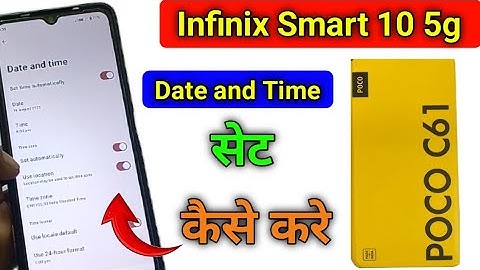 How to set date and time in Poco c61 | Poco c61 me time set kaise kare | date setting