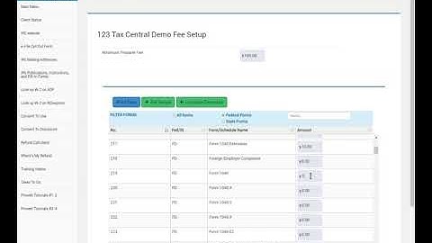 Configuration   Fee Setup   Billing Schedule