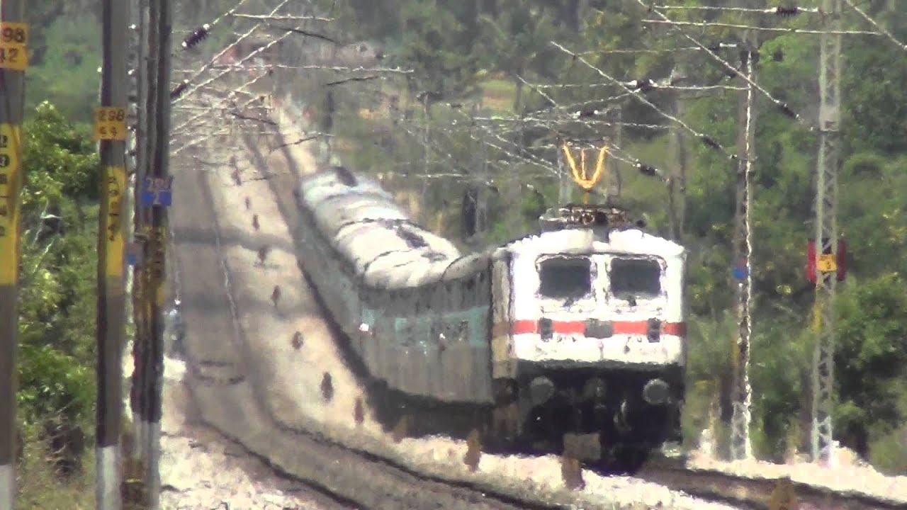 Indian Railways high speed roller coaster show by RPM WAP7 with bagmati