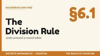 The Division Rule: Counting Seats Around a Round Table | Discrete Mathematics §6.1