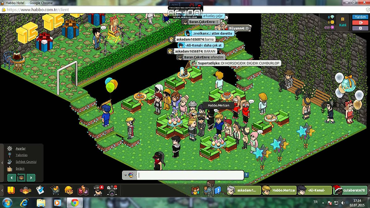 Habbo hotel 15  yıl kutlama heycanı Baran.ÇakırEmre