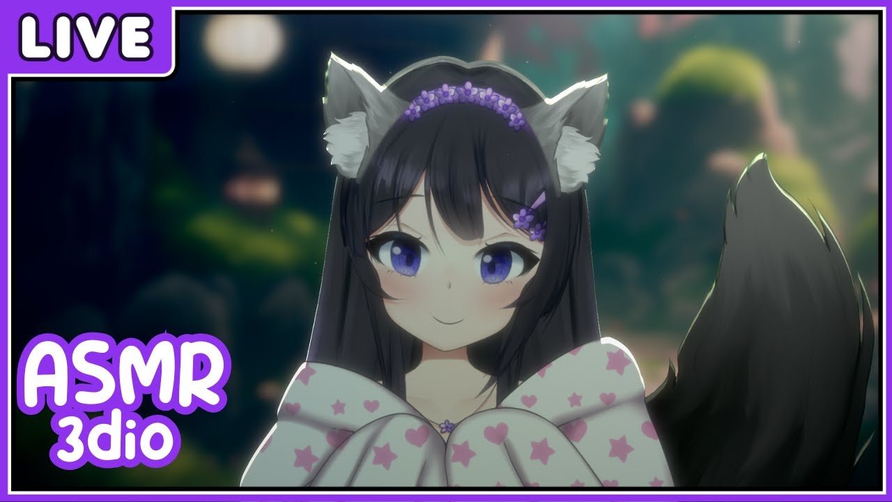 🔴【3DIO ASMR】 Wolfgirl Finds You A "Snack" 🐺💤 Sniffing, Munching Mouth Sounds, Deep Whispers