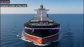 Essential Ship Dimensions Explained: LOA, Beam, Air Draft, and Draft ⚓🚢#shipcargo #shipcontainers Update