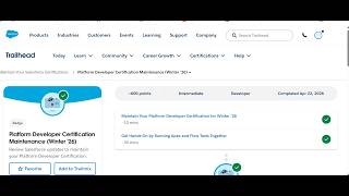 Platform Developer Certification Maintenance Winter '26 #salesforce #trailhead #solution