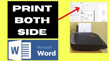 How to Print both sided in Word document