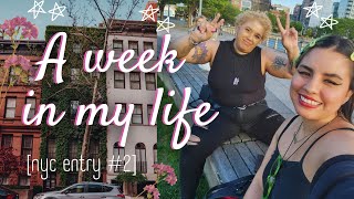 nyc entries ~ spring days🌸biking around the city, food outside and getting used to the weather