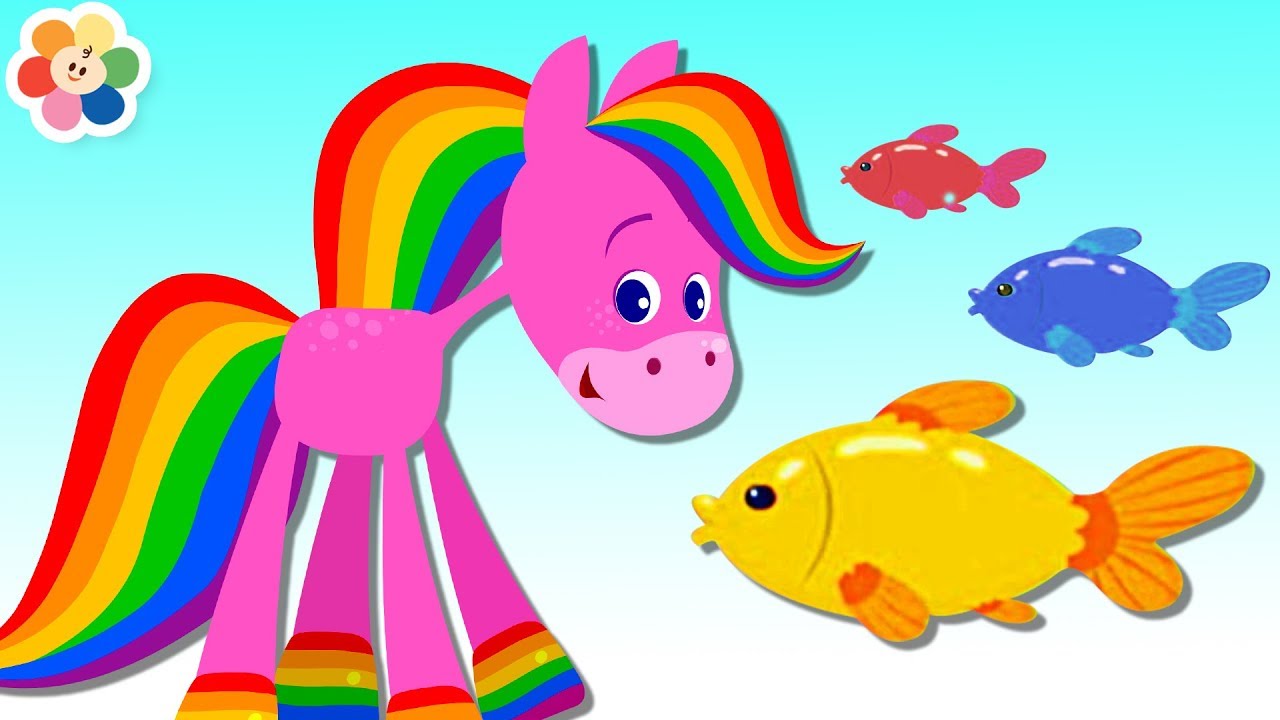 ANIMAUX ET L'ARC-EN-CIEL PART 2 | Apprendre les couleurs | Dessin Animé
