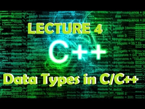 C / C C++Data Types in Lecture 4 - YouTube