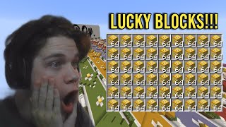 1V1V1 Minecraft Lucky Block Race!!