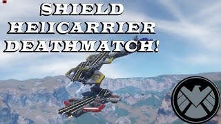 Space Engineers Fleet Battles | SHIELD Helicarrier DEATHMATCH
