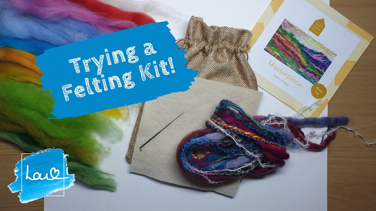 Needle Felting Art! Trying out a Needle Felting Kit for the first time!