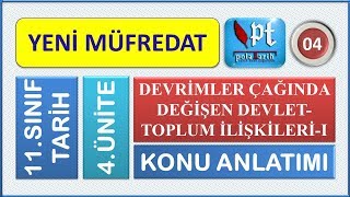 TARİH 11.SINIF - 4.ÜNİTE: DEVRİMLER ÇAĞINDA DEVLET-TOPLUM İLİŞKİLERİ -II.BÖLÜM