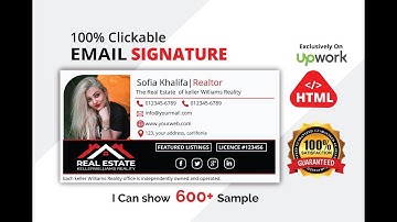Html best Email Signature Design | responsive | HTML | Free Download