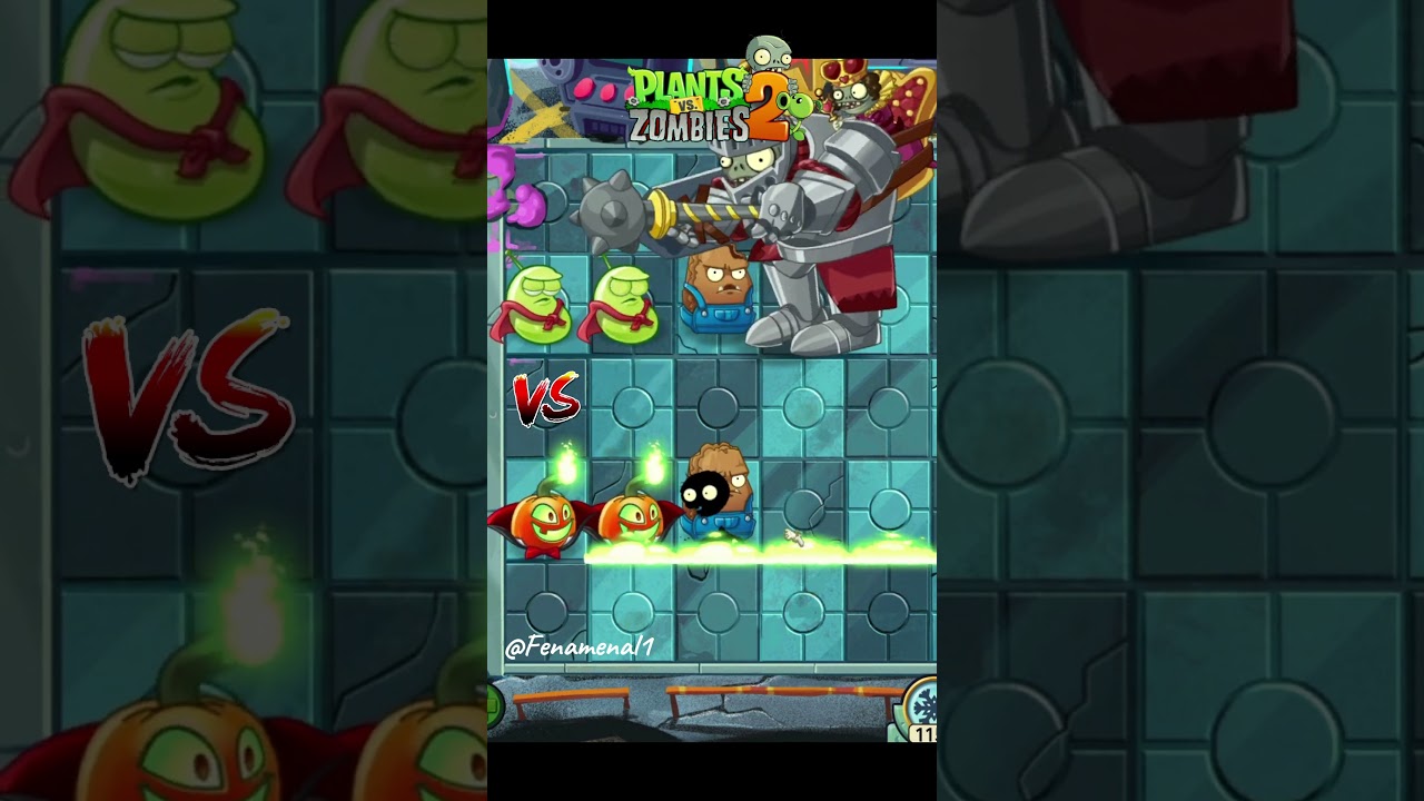 Laser Bean vs Jack O' Lantern Vs Team Zombie | Plants vs Zombies 2 
