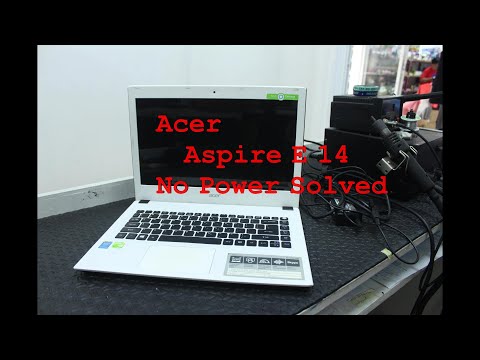 Como corrigir Acer Aspire e14 nenhum poder