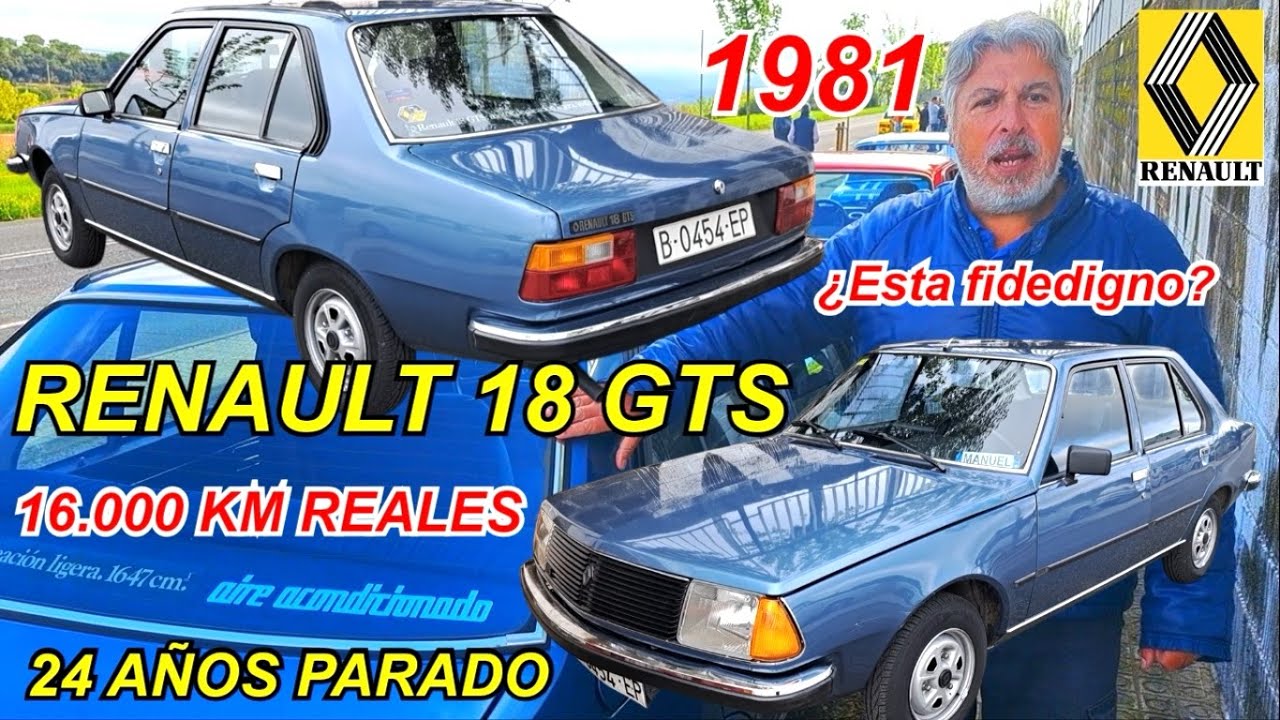 ⛽️Renault 18 GTS fidedigno con 16.000 Km. Ver para creer. #renault8 nault18