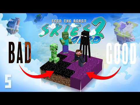 FTB Skies 2 Aero | Day 5 | Best Mob Farm Dirt!