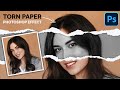 Torn Paper Effect Photoshop Tutorial | Easy &amp; Realistic