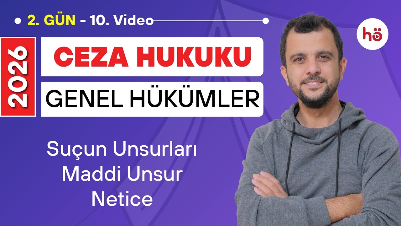 10) Ceza Hukuku KAMPI - Suçun Unsurları - Maddi Unsur - Netice (Sonuç) - Murat AKSEL