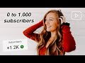 0 TO 1000 SUBSCRIBERS | How To Gain Your First 1000 Subscribers on YouTube // Tips To Grow FAST!