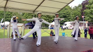 Sailor's Hornpipe Highland Dance competition during 2022 Strathmore Highland Games in Scotland