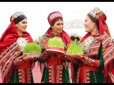 all the Turkmen people celebrate one of the most important holidays of the year   Novruz Bayramy