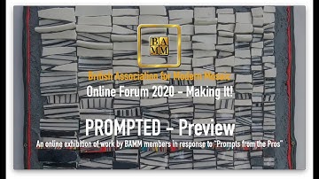 BAMM Online Forum 2020  - PROMPTED: Preview