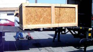 Knoend ICFF 2008 shipping crate pickup