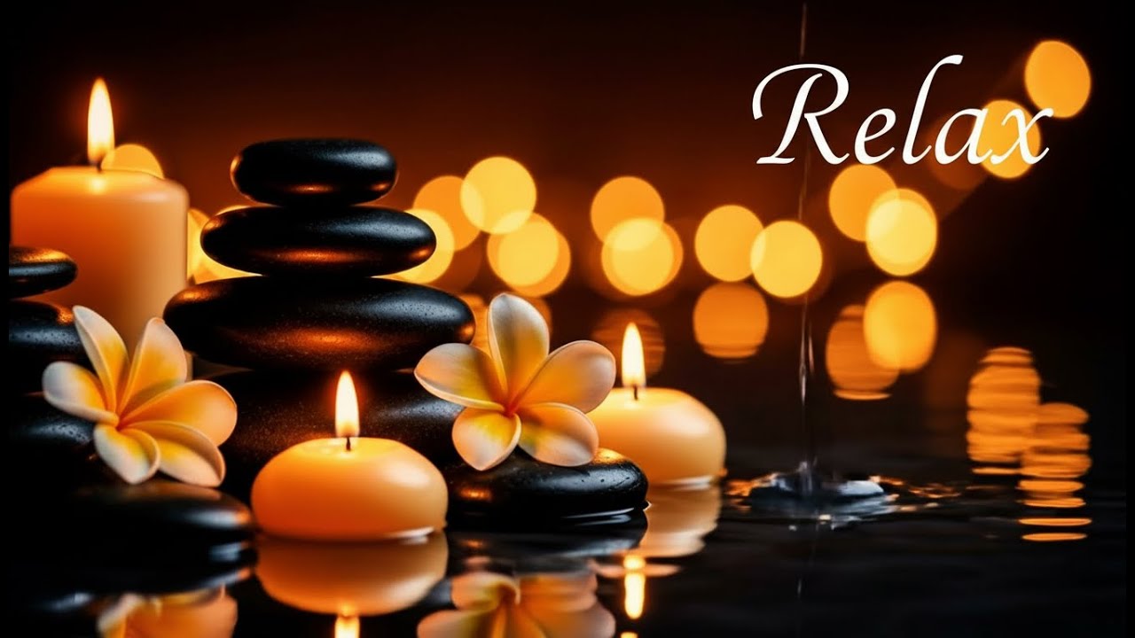 Zen Spa Music for Deep Relaxation 🌙 Peaceful Candlelight Spa Ambience (12H Live)