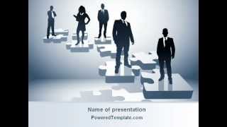 Career Stages PowerPoint Template by PoweredTemplate.com