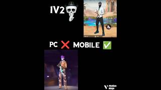 My First Handcam! ✋ Mobile vs PC Players | Free Fire#shorts #vrodesi