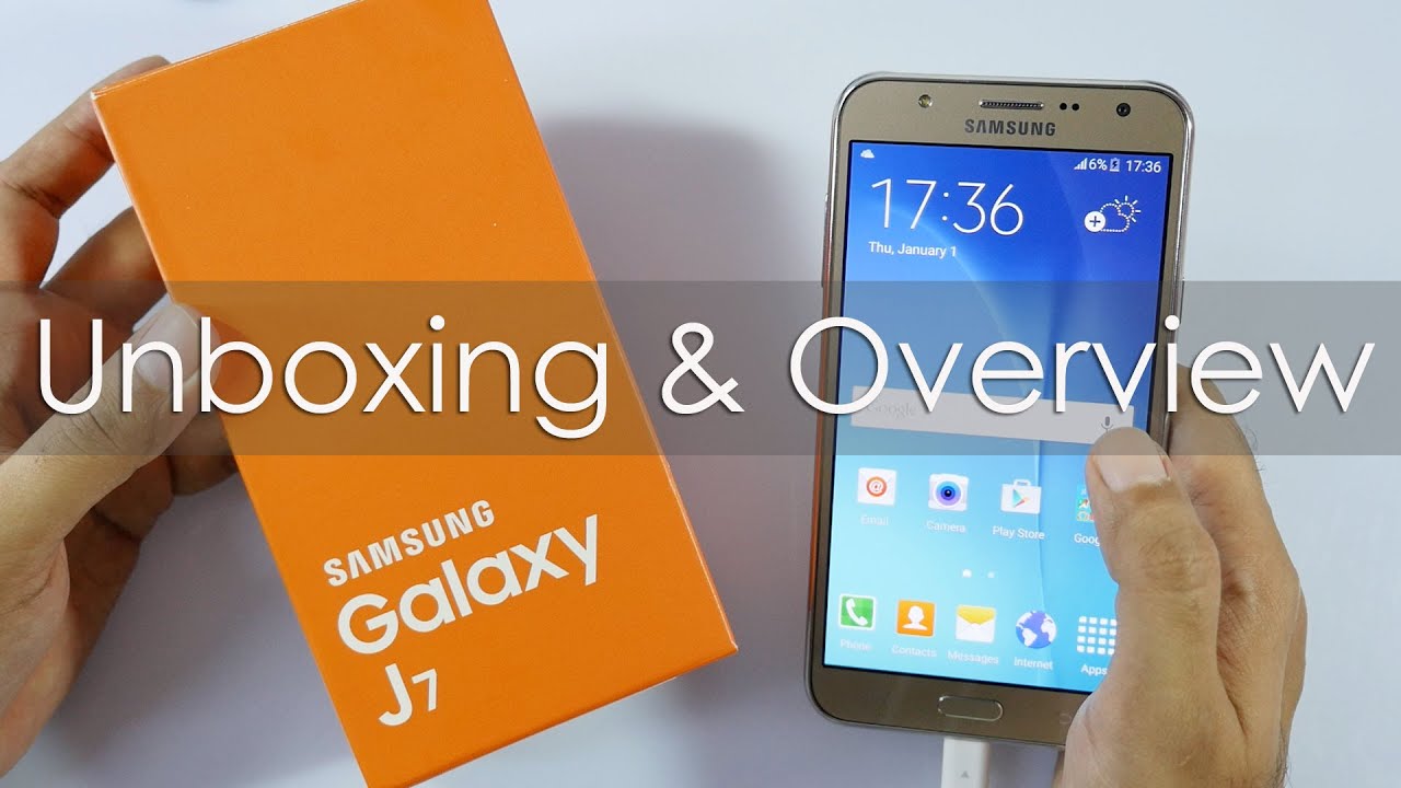 Samsung Galaxy J7 4G Smartphone Unboxing Overview YouTube