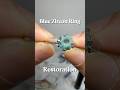 Blue Zircon Ring Restoration #engagementring #gemstone #restoration #jewelry