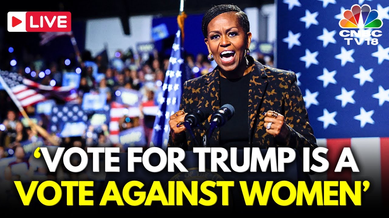 LIVE: Michelle Obama Blasts Trump for 'Gross Incompetence' in Michigan Rally | Kamala Harris | N18G