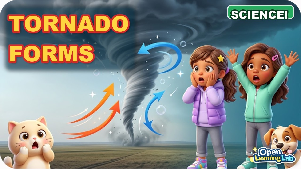 🌪️ How Do Tornadoes Form? | Weather Explained for Kids