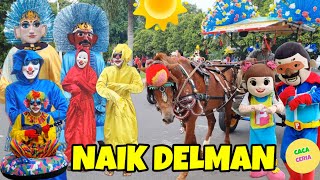 ONDEL ONDEL JOGET LAGU NAIK DELMAN| LAGU NAIK DELMAN ISTIMEWA| BADUT NAIK KUDA