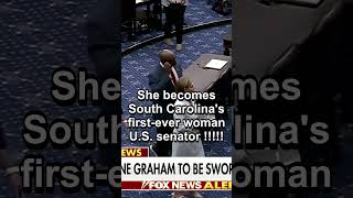 Darline Graham Sworn In to Late Brother Lindsey Graham's Senate Seat #shorts