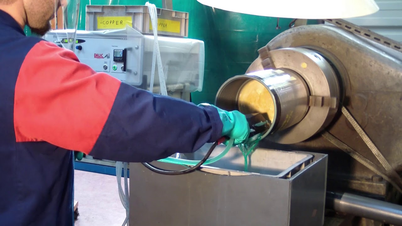 DALIC copper brush plating on threaded connections for Oil & Gas sector